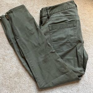 Loft Zipper Pants - Khaki Green